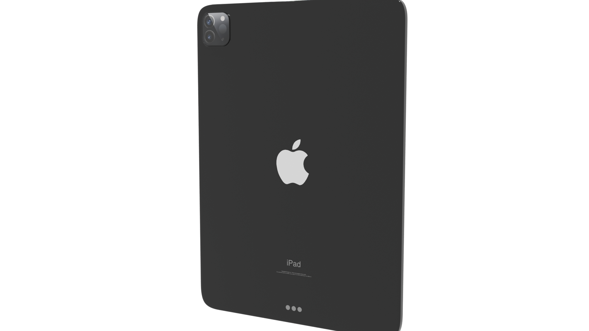 iPad Pro 11 Space Gray Model - Professional 3D Model Render 6
