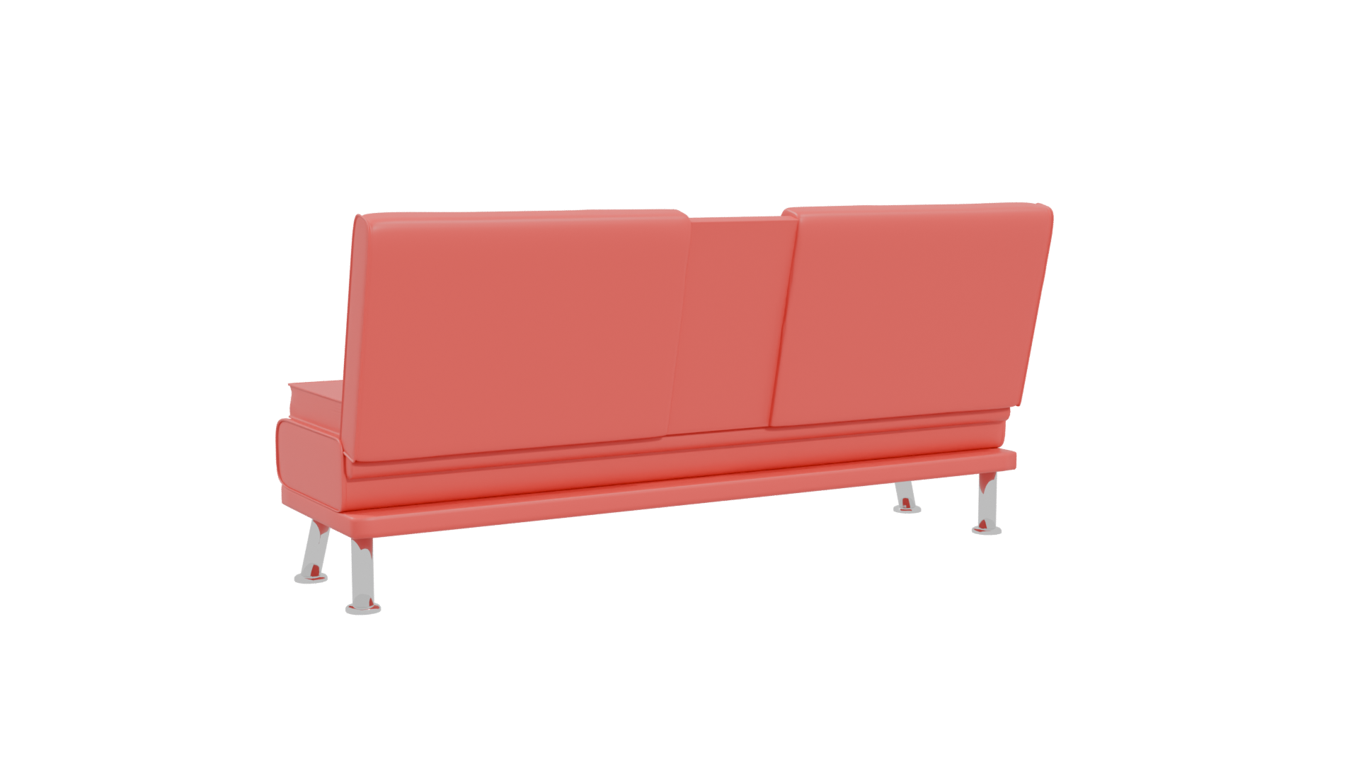 Stylish Sofa with Cup Holders - Professional 3D Model Render 4