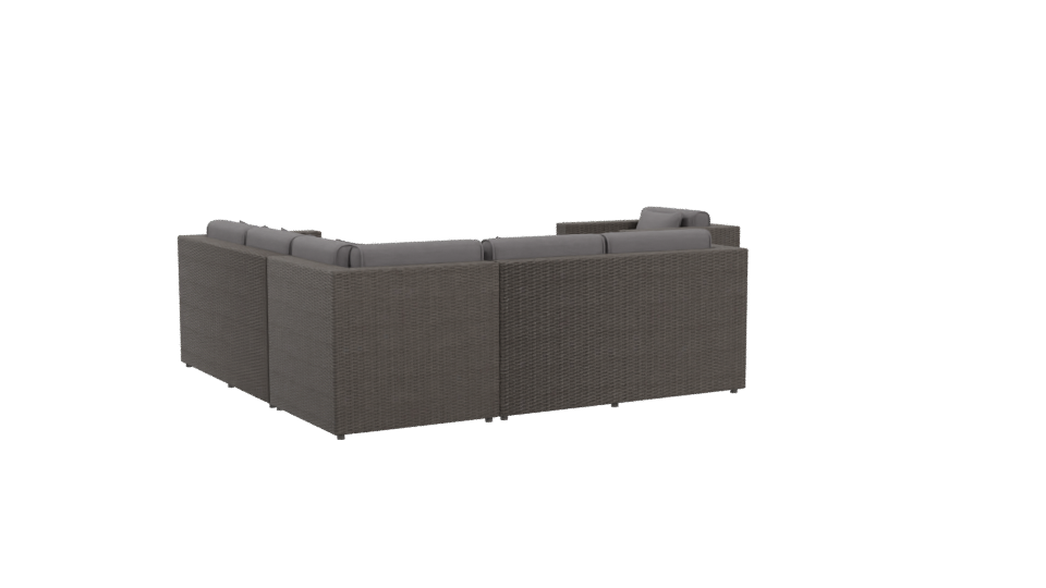 Stylish Outdoor Sofa Set 3D - Professional 3D Model Render 4