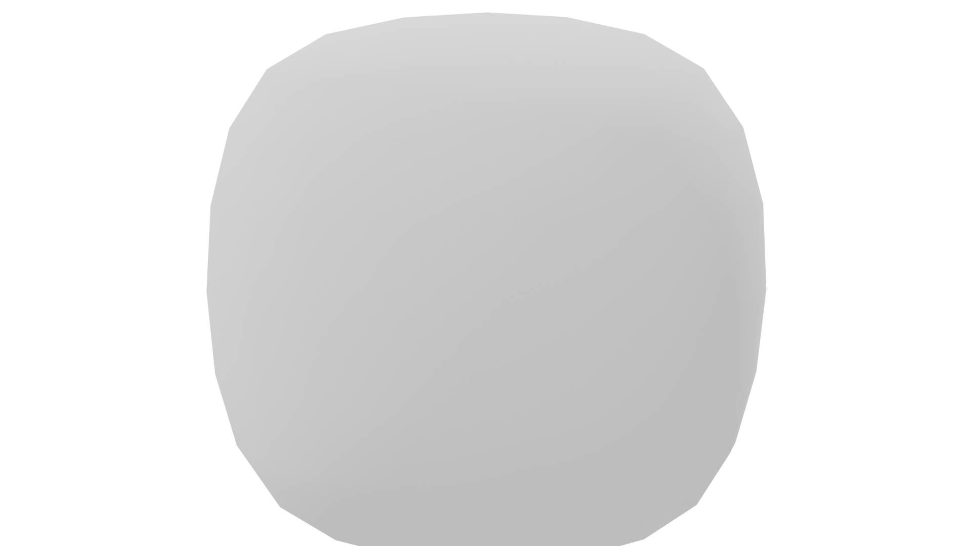 Stylized White Sphere 3D Model - Professional 3D Model Render 8