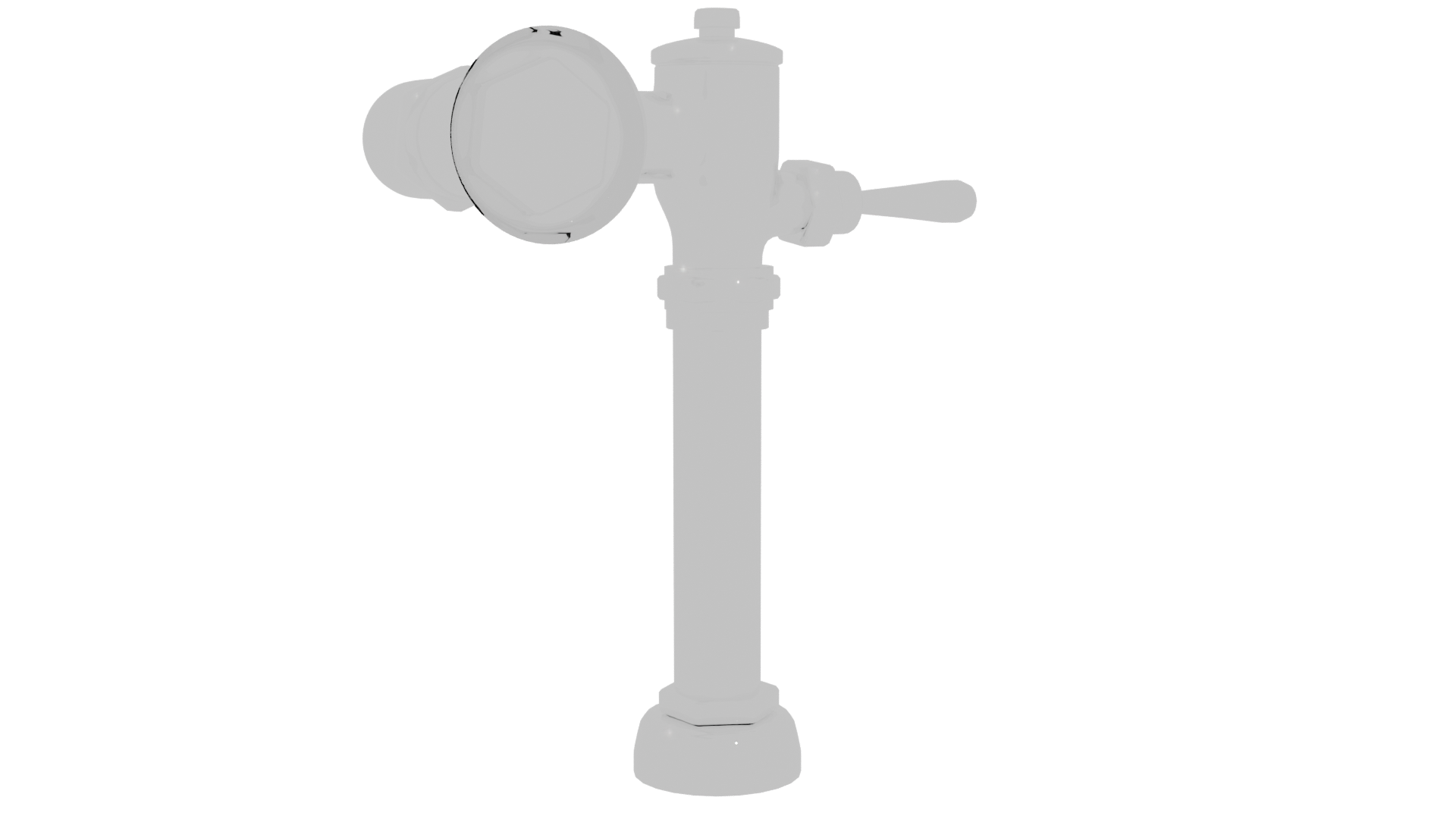 Vintage Style Metal Water Pump 3D - Professional 3D Model Render 4