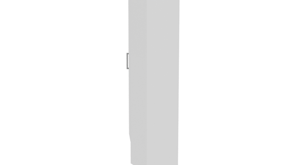 Minimalist Tall Storage Cabinet 3D - Professional 3D Model Render 4