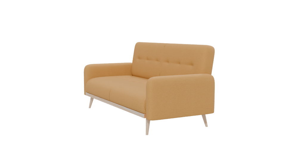 Stylish Mid-Century Modern Sofa 3D Model - Professional 3D Model Render 13