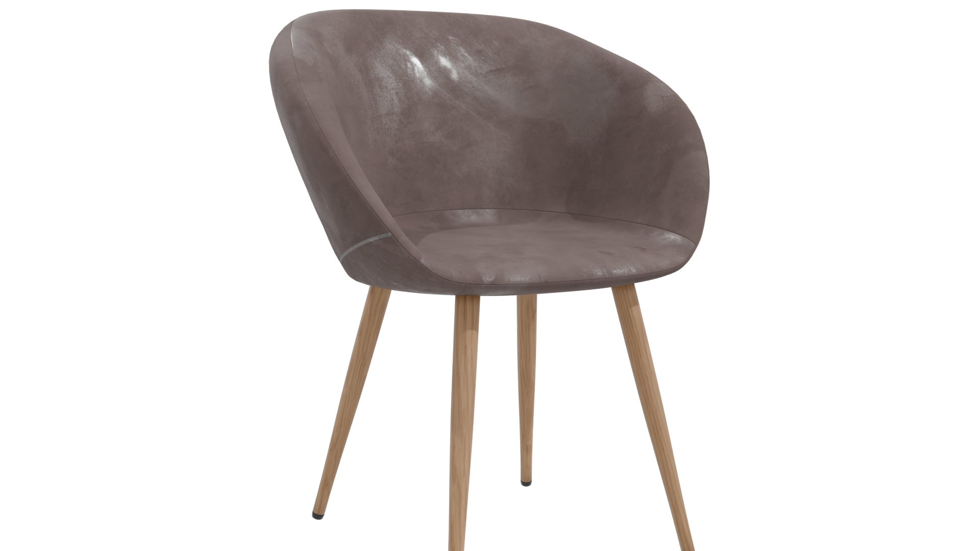Elegant Modern Fabric Chair 3D Model - Professional 3D Model Render 10