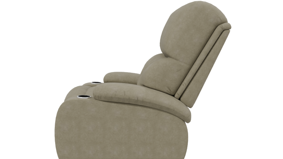 Stylish Reclining Sofa 3D Model - Professional 3D Model Render 2
