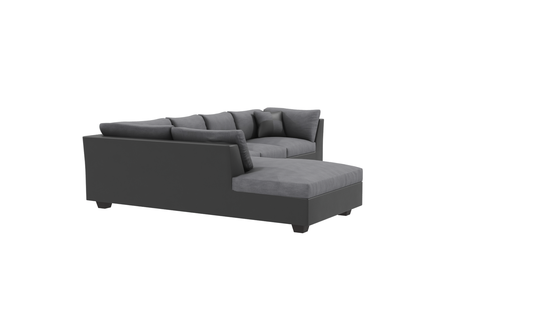 Luxurious Modern L-Shaped Sofa - Professional 3D Model Render 9