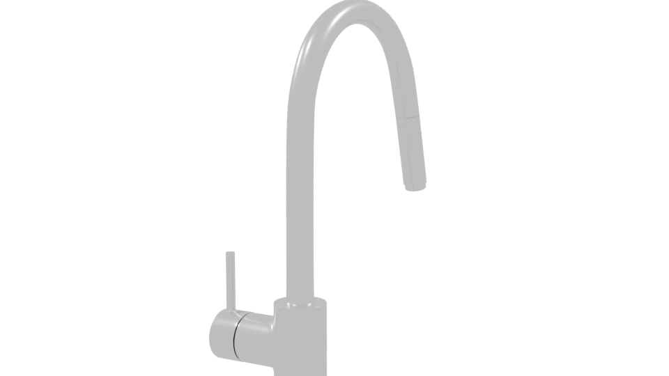 Modern Kitchen Faucet 3D Model - Professional 3D Model Render 9