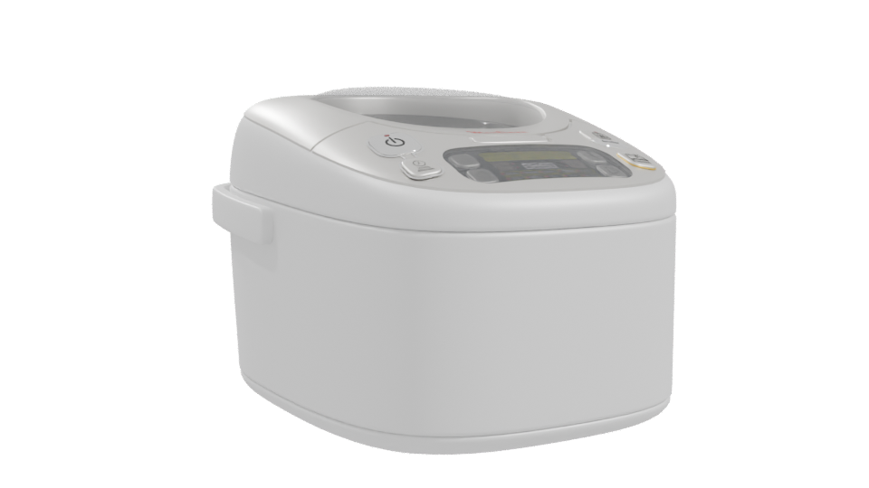 High-Tech Rice Cooker Model - Professional 3D Model Render 10