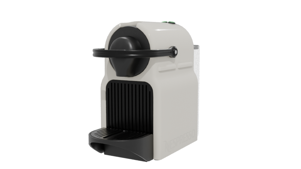 Compact Espresso Coffee Machine 3D Model - Professional 3D Model Render 12