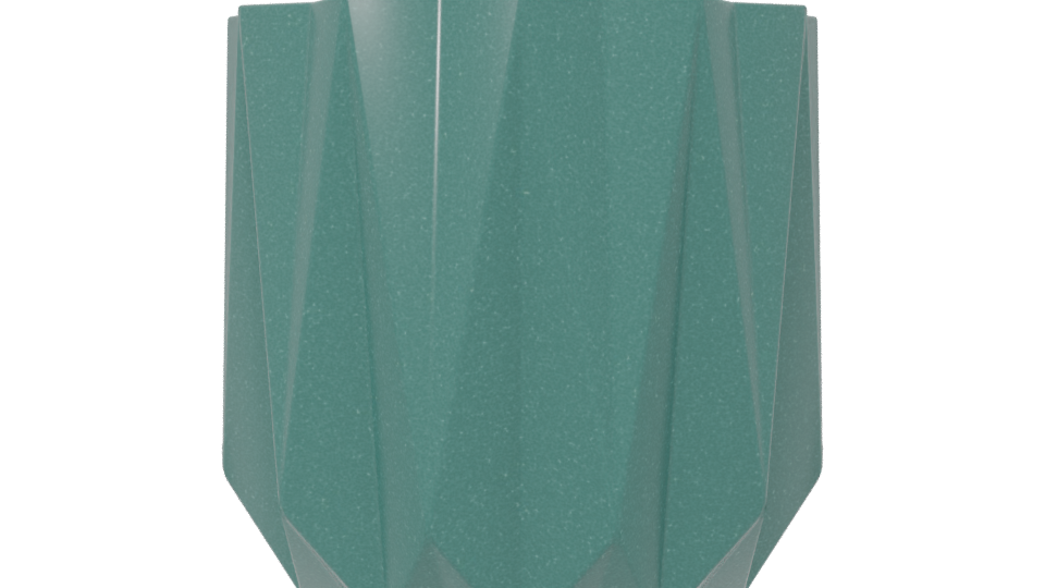 Stylized Geometric Planter 3D - Professional 3D Model Render 6