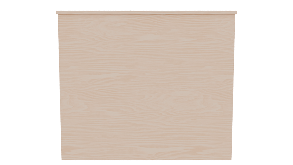 Contemporary Wooden 6-Drawer Chest of Drawers 3D Model - Professional 3D Model Render 5