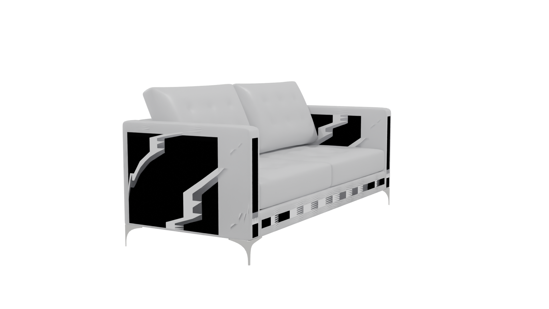Contemporary Sofa 3D Model - Professional 3D Model Render 9