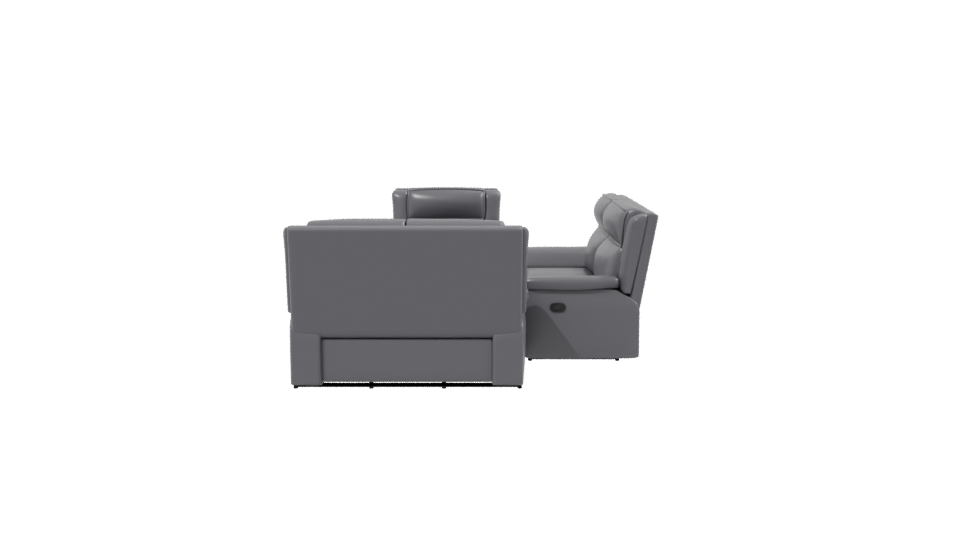 Modern Reclining Sofa Set 3D - Professional 3D Model Render 2