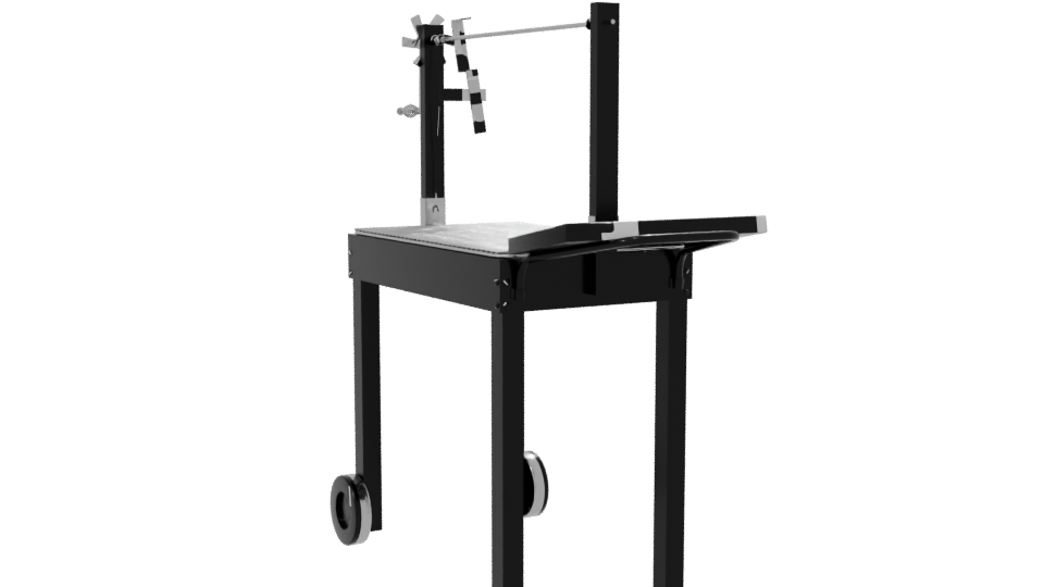 Outdoor Charcoal Grill Model - Professional 3D Model Render 7