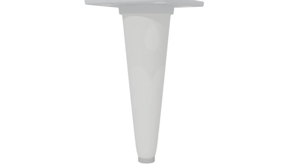 Cone-shaped Wooden Table Leg 3D - Professional 3D Model Render 6