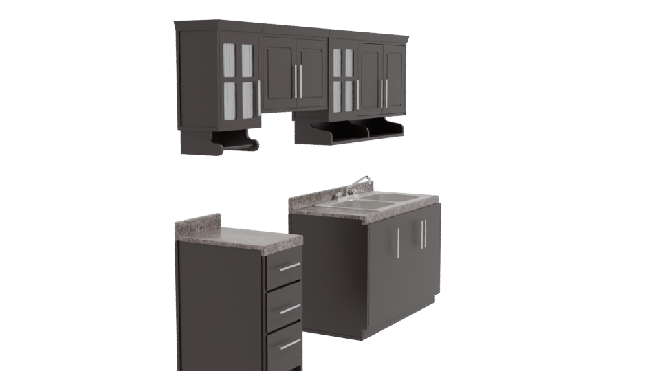 Stylish Modern Kitchen Set 3D - Professional 3D Model Render 9
