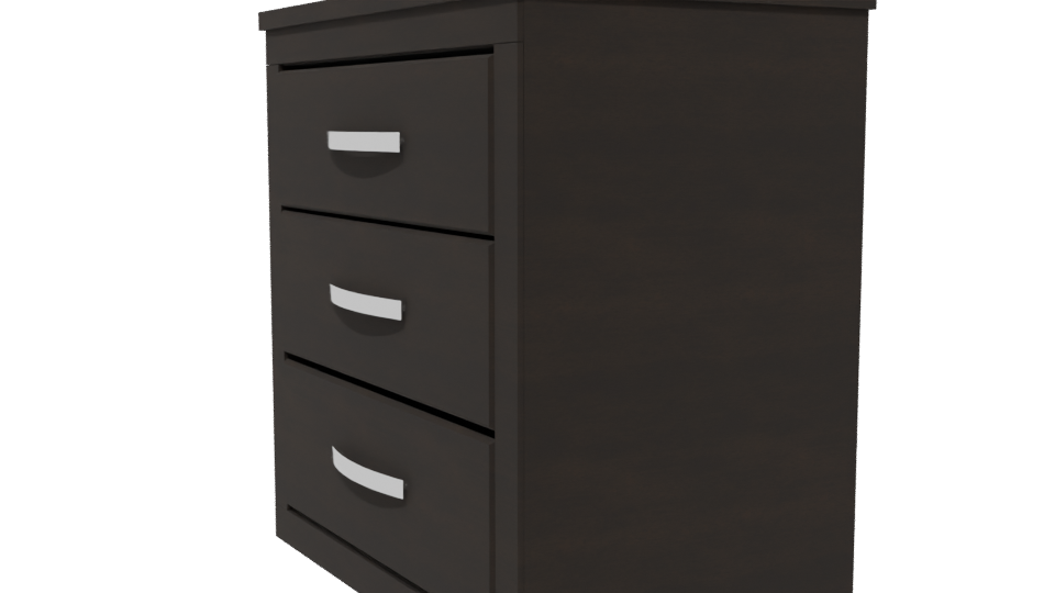 Buró Aria Chocolate 3D Model - Professional 3D Model Render 13