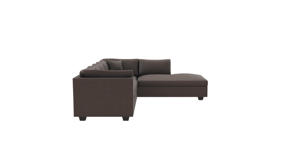 Elegant L-Shaped Sofa 3D Model - Professional 3D Model Render 8