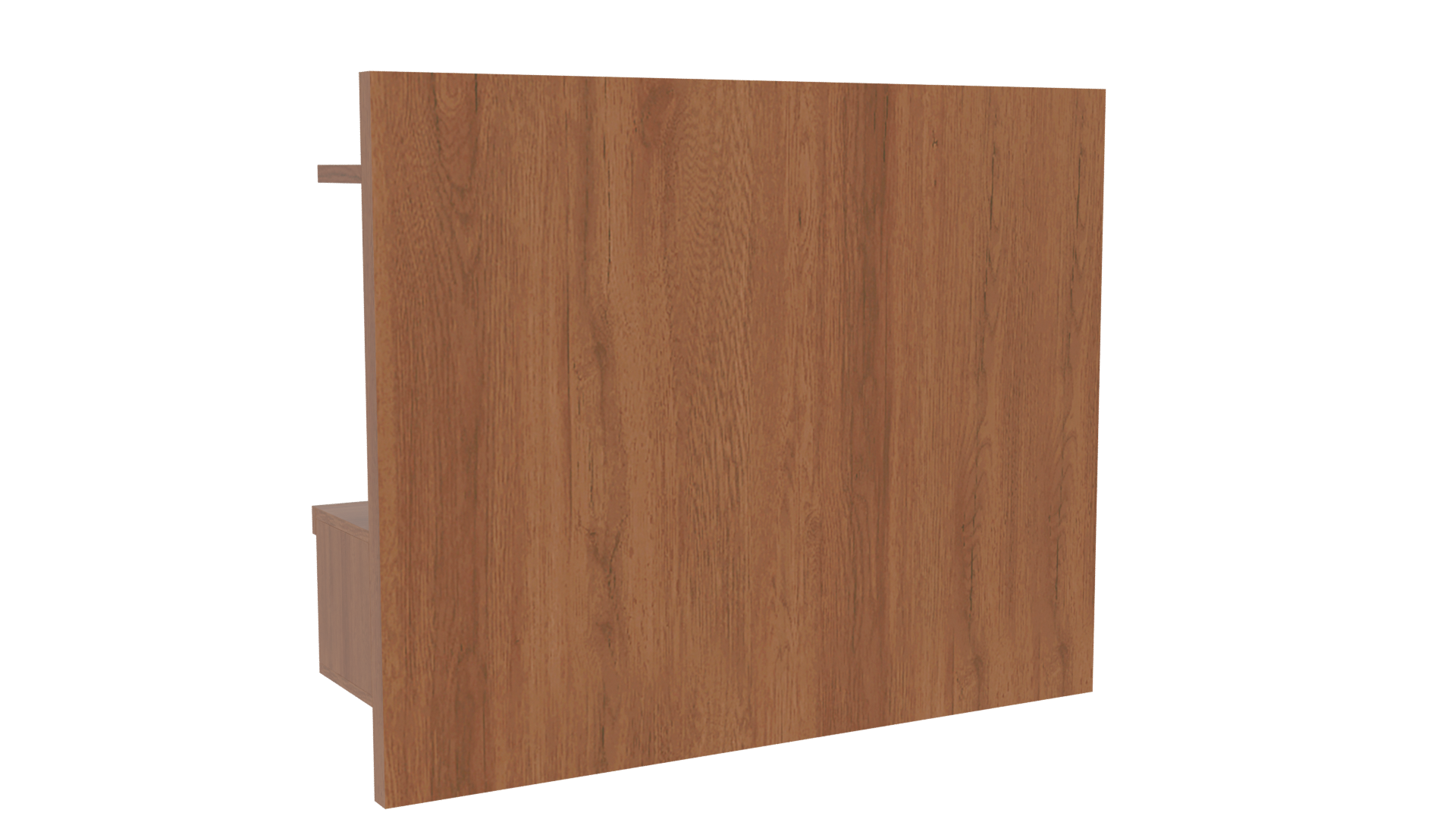 Stylish Modern Wooden Wall Shelf 3D Model - Professional 3D Model Render 4