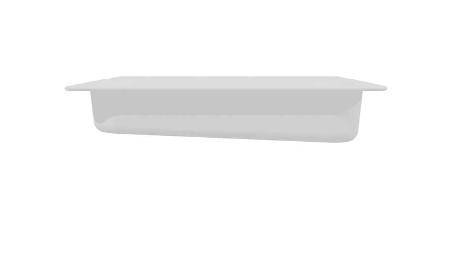 Stylish Rectangular Tray 3D Model - Professional 3D Model Render 2