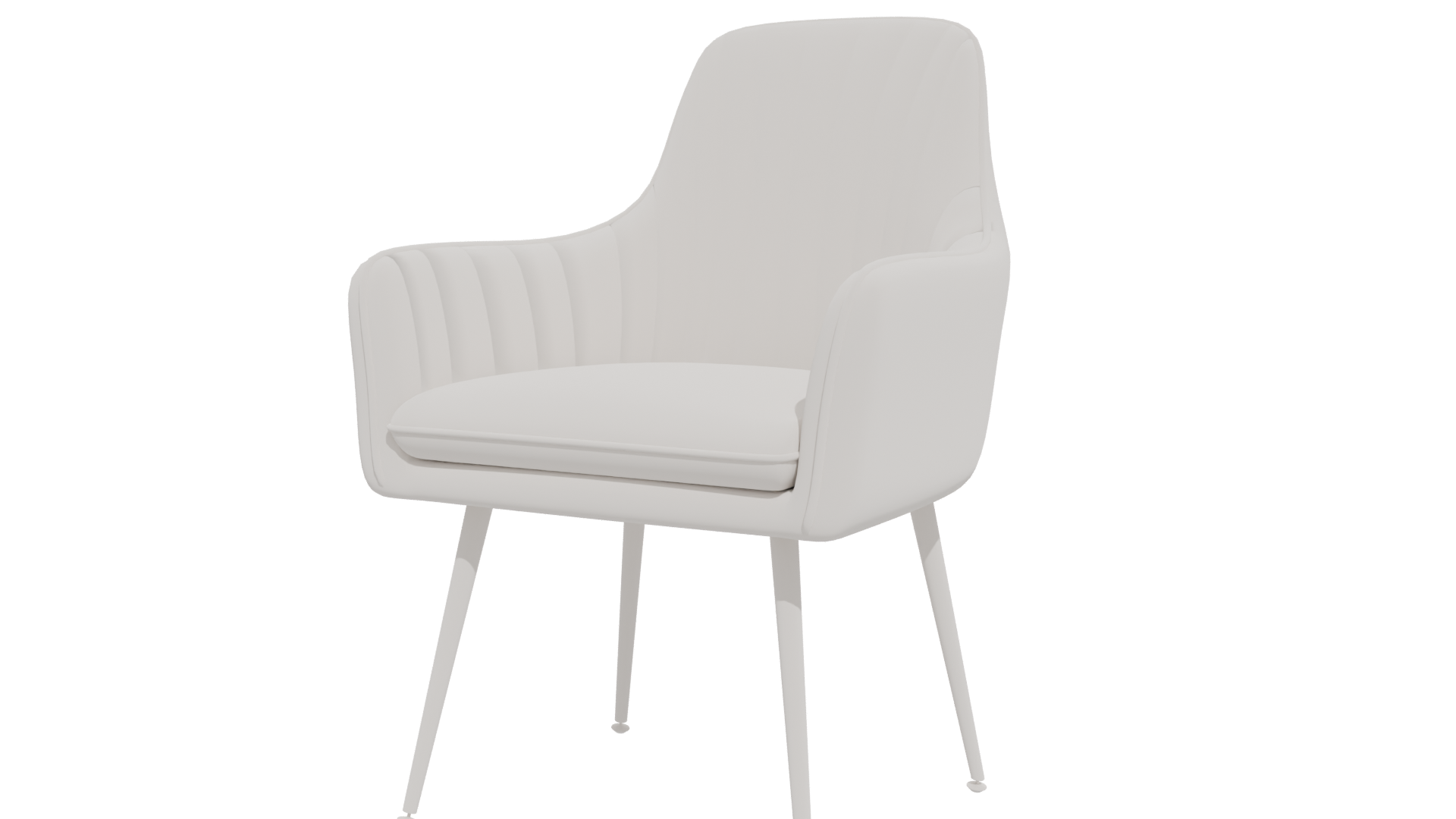 Stylish Modern Accent Chair 3D - Professional 3D Model Render 4