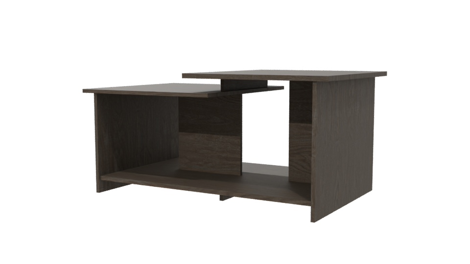 Contemporary Wooden Coffee Table 3D - Professional 3D Model Render 6