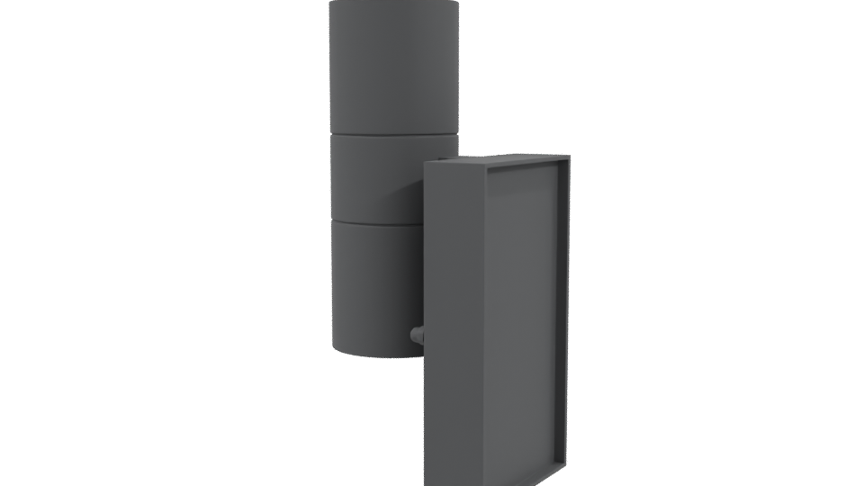 Sleek Modern Wall Light Fixture 3D Model - Professional 3D Model Render 3