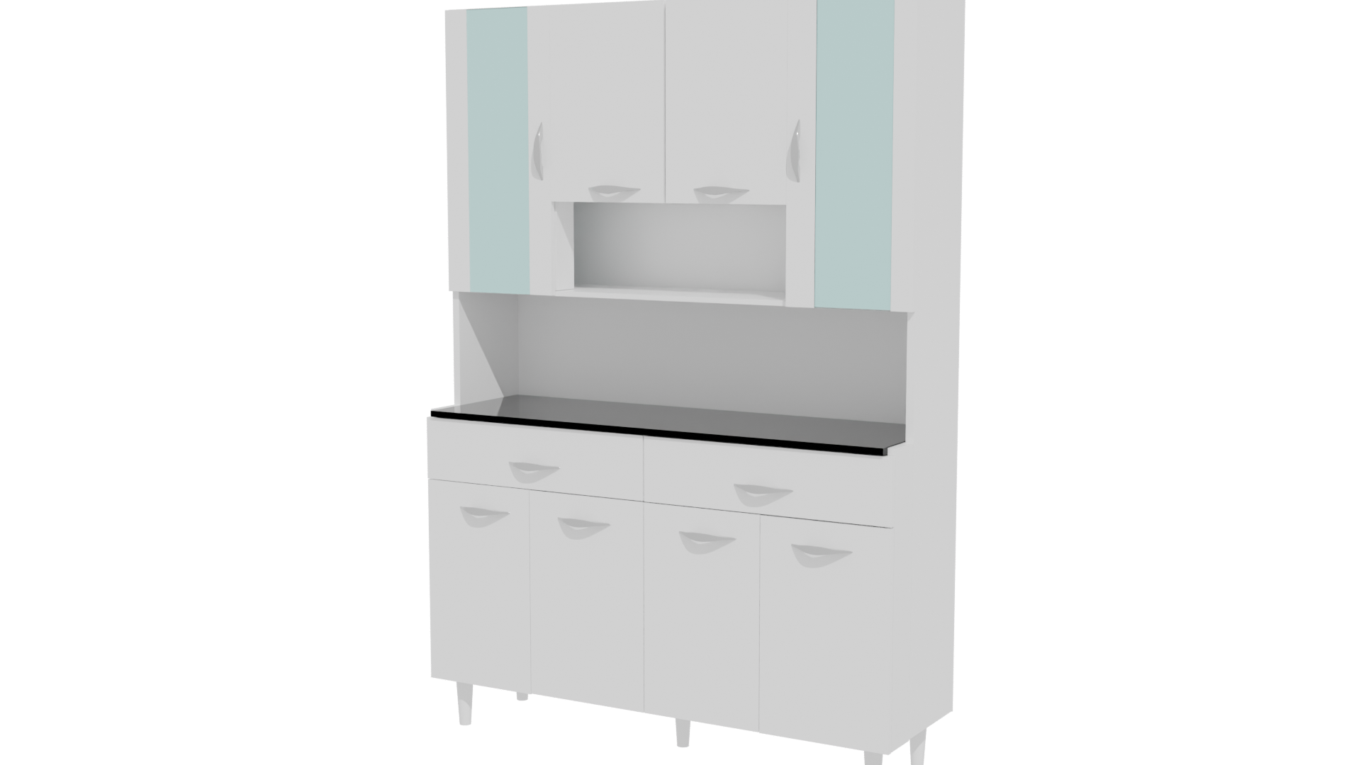 Stylish Kitchen Cabinet 3D Model - Professional 3D Model Render 12
