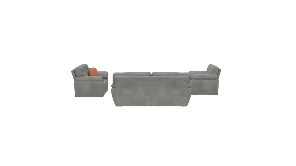 Contemporary Plush Sofa Set 3D Model - Professional 3D Model Render 5