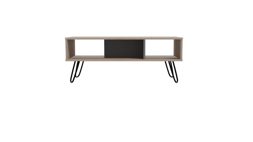 Stylish Wooden Coffee Table 3D - Professional 3D Model Render 11