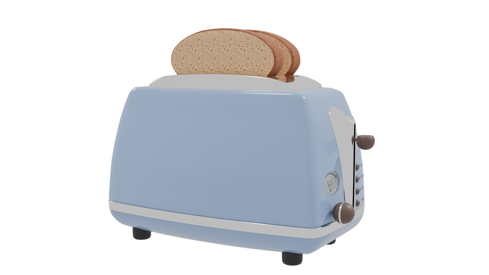 Stylish Vintage Toaster Model - Professional 3D Model Render 9