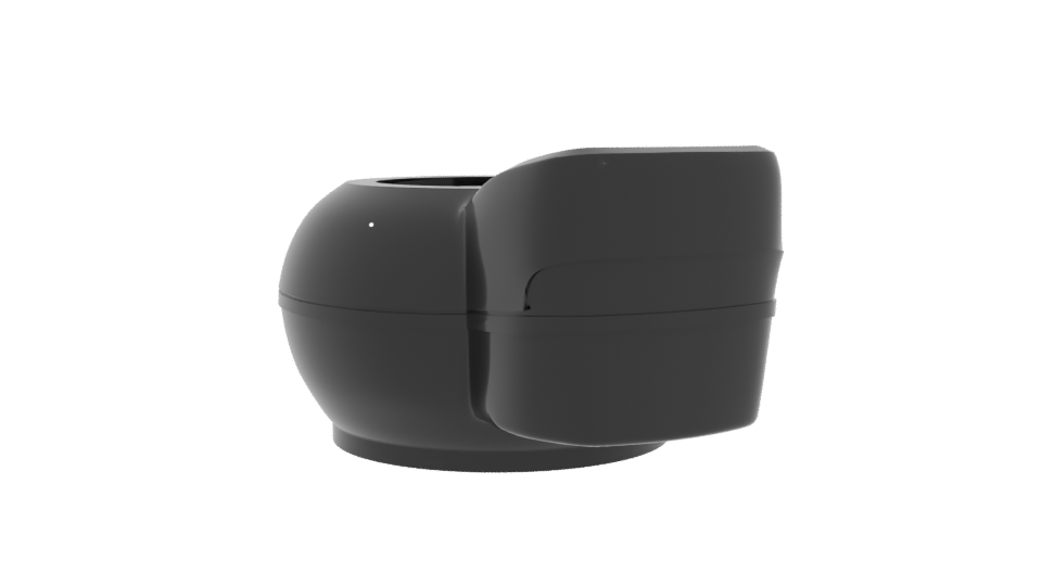 Stylish Black Air Fryer 3D Model - Professional 3D Model Render 4