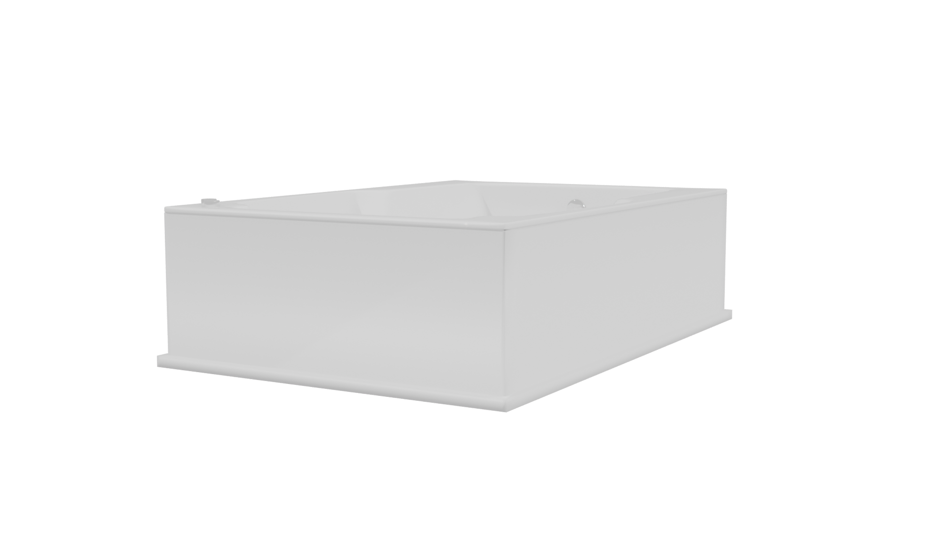 Elegant Modern Bathtub 3D Model - Professional 3D Model Render 3