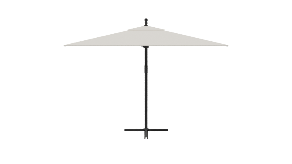 Stylish Outdoor Umbrella 3D Model - Professional 3D Model Render 2