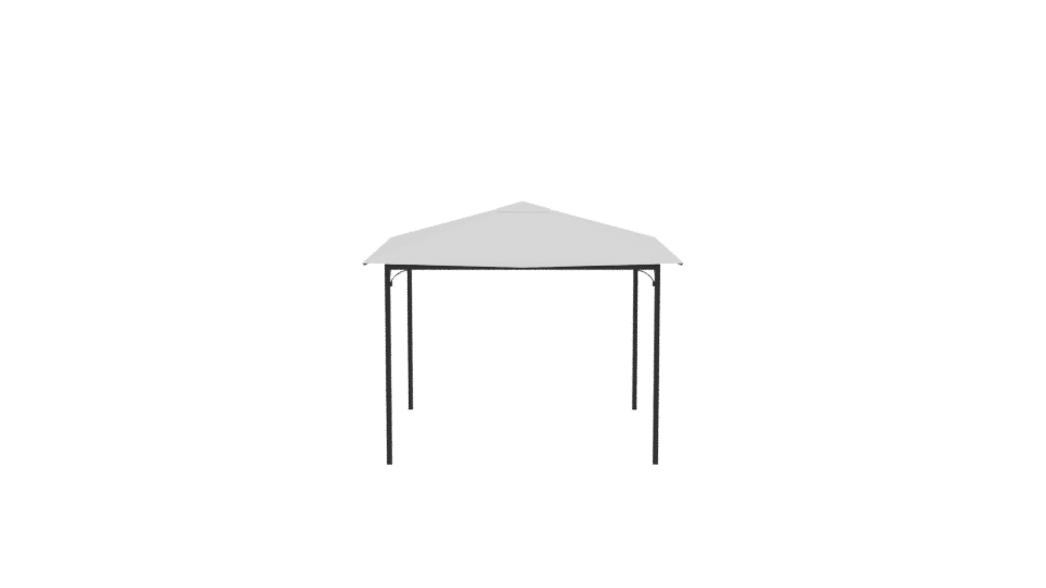 White Canopy Tent 3D Model - Professional 3D Model Render 2