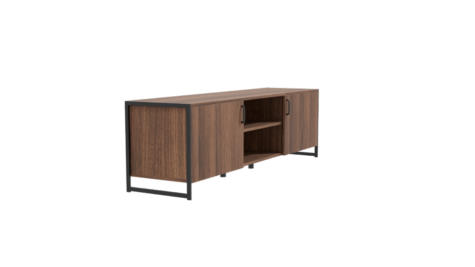 Stylish Wooden TV Stand 3D - Professional 3D Model Render 9
