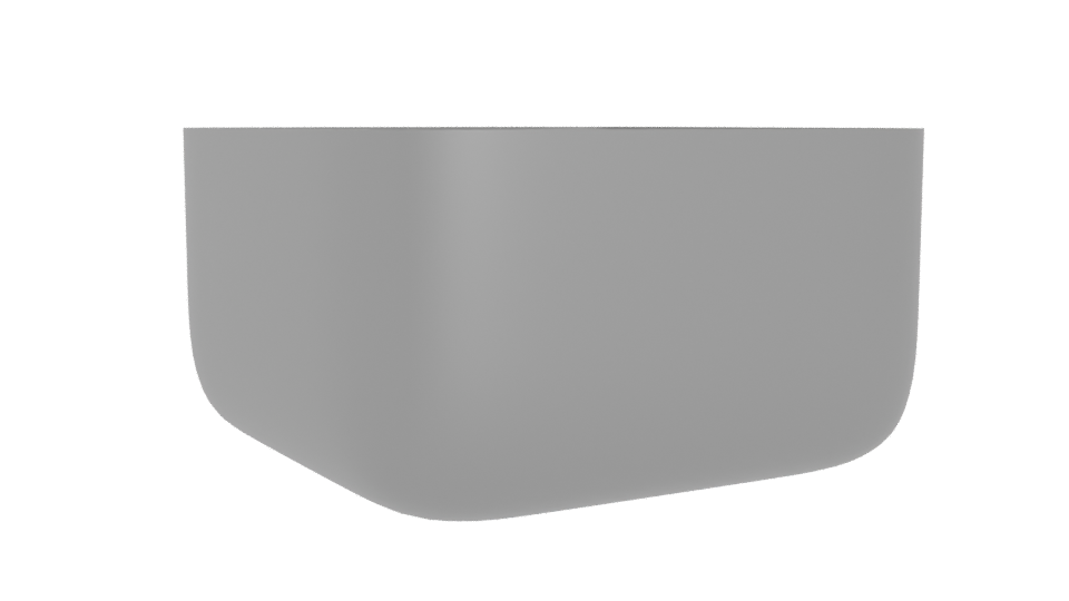 Sleek Modern Metal Bowl 3D - Professional 3D Model Render 4