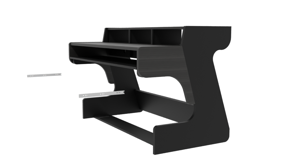 Modern Minimalist Office Desk 3D - Professional 3D Model Render 13