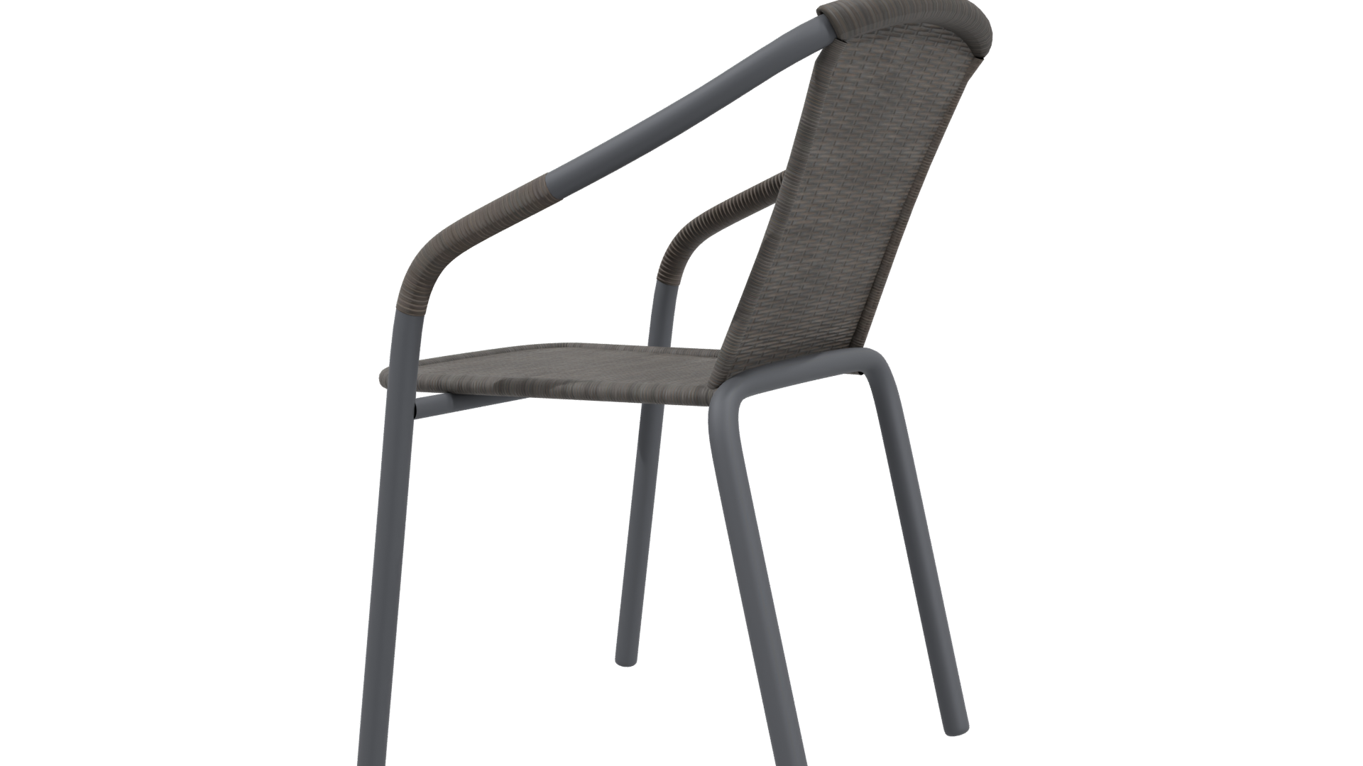 Stylish Outdoor Dining Chair 3D Model - Professional 3D Model Render 3