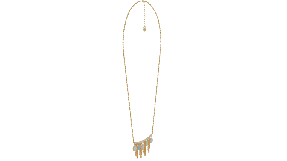 Elegant Gold Pendant Necklace 3D - Professional 3D Model Render 9