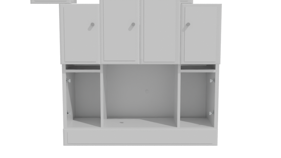 Contemporary Bathroom Vanity Unit 3D Model - Professional 3D Model Render 11