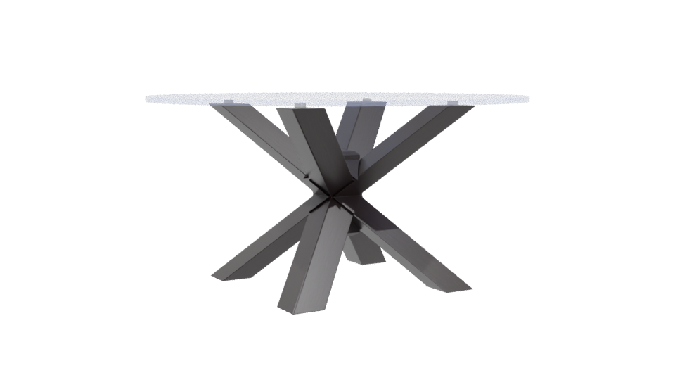 Stylish Modern Dining Table 3D - Professional 3D Model Render 4