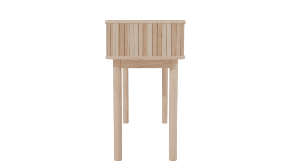 Stylish Wooden Desk Model 3D - Professional 3D Model Render 2