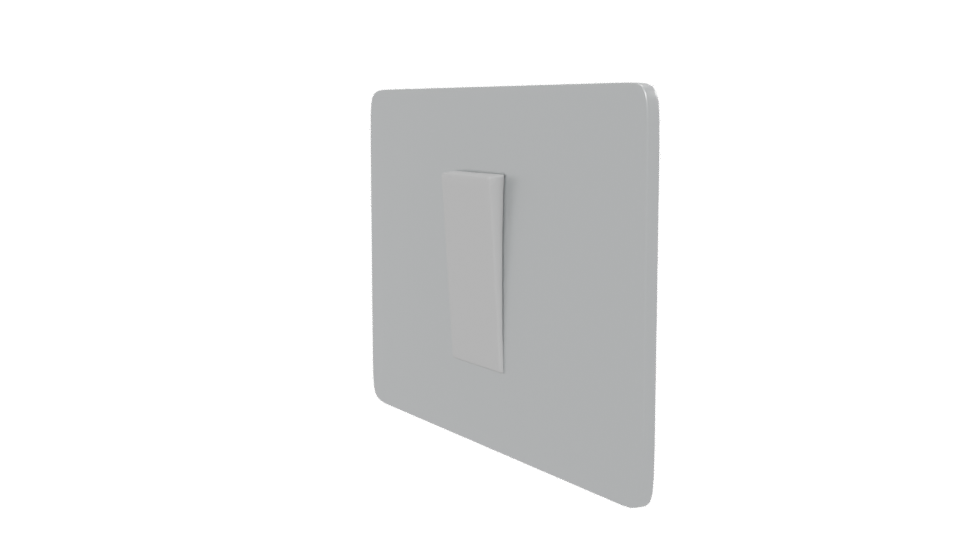 Sleek Metallic Switch Panel Model - Professional 3D Model Render 13
