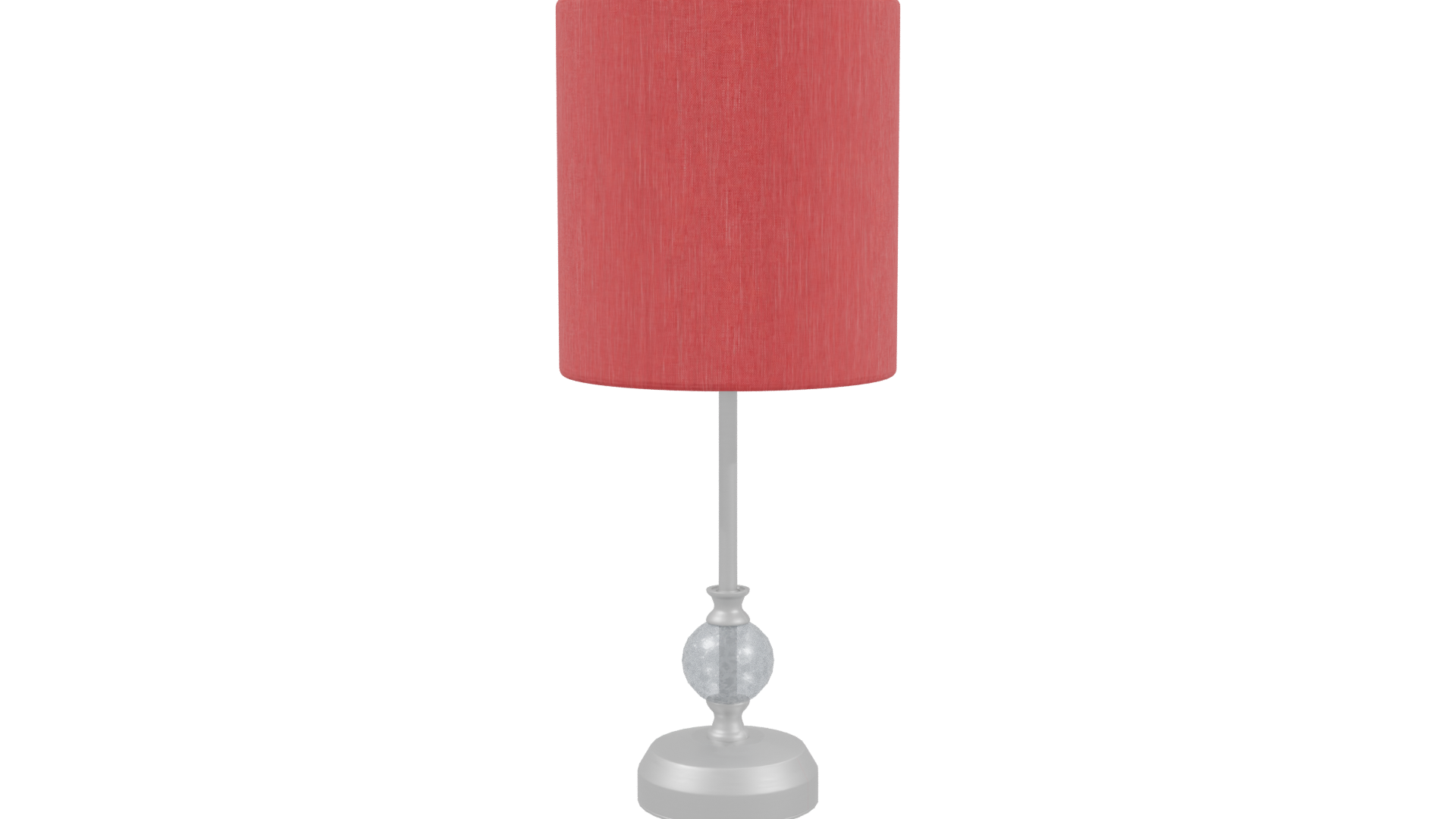 Stylish Red Table Lamp 3D - Professional 3D Model Render 3