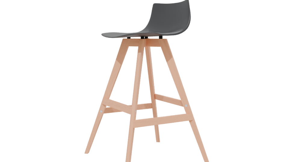 Stylish Bar Stool 3D Model - Professional 3D Model Render 13