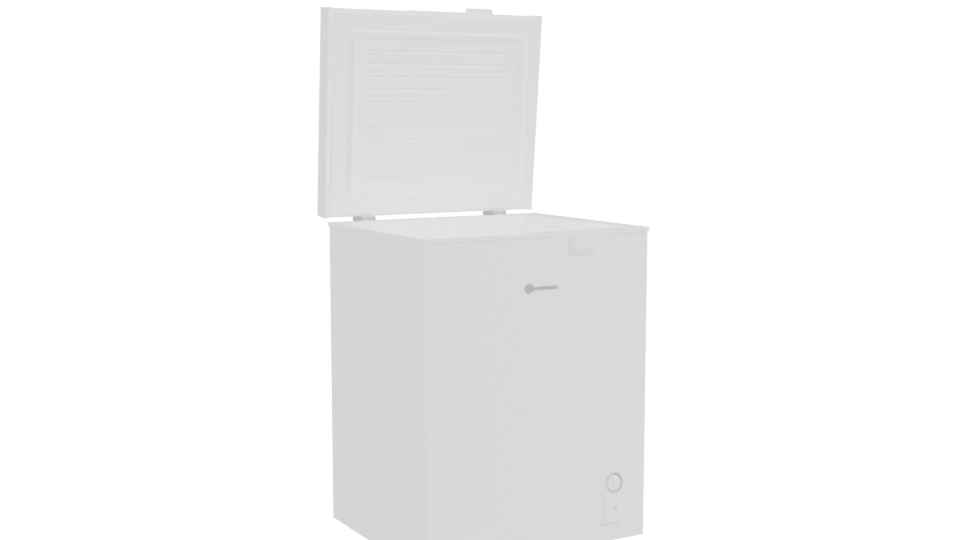 Compact Chest Freezer 3D Model - Professional 3D Model Render 10