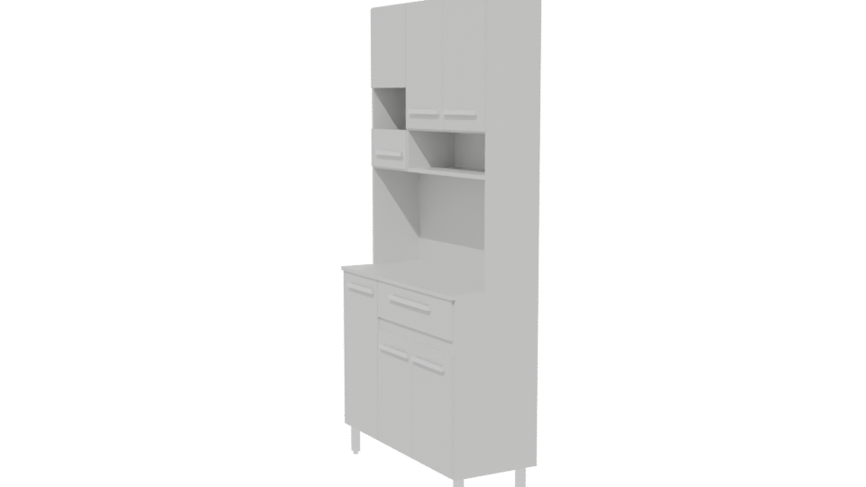 Stylish Kitchen Cabinet 3D Model - Professional 3D Model Render 13