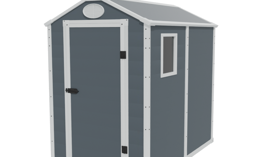 Stylish Storage Shed 3D Model - Professional 3D Model Render 12