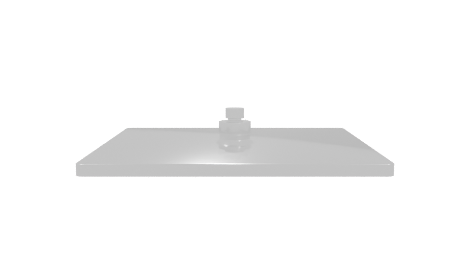 Sleek Metal Base Plate 3D Model - Professional 3D Model Render 11